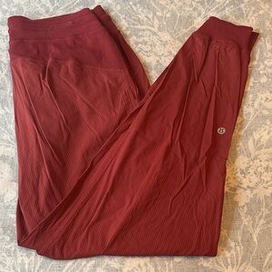 Lululemon Athletica Red Track Pants